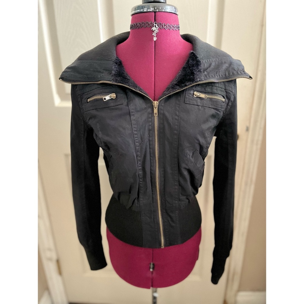 Miss London Black Label Bomber Jacket